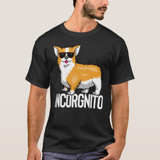 Incorgnito Incognito Corgi T-Shirt (Vorderseite)