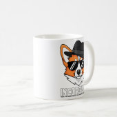 Incorgnito Stealthy Corgi in Shades Kaffeetasse (VorderseiteRechts)
