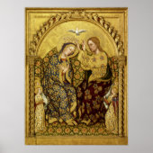 INCORONATION OF VIRGIN by Gentile Da Fabriano Poster (Vorne)