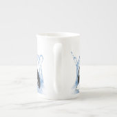 Incredible Black and White Watercolor Orcas Porzellantasse (Rückseite)