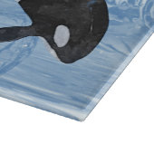 Incredible Black and White Watercolor Orcas Schneidebrett (Ecke)