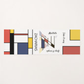 Incredible Neoplasticism Art Monogram. Letter Z Yogamatte (Vorderseite (Horizontal))