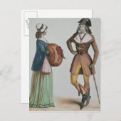 'Incroyable et Merveilleuse', c.1775 Postkarte (Vorne/Hinten)