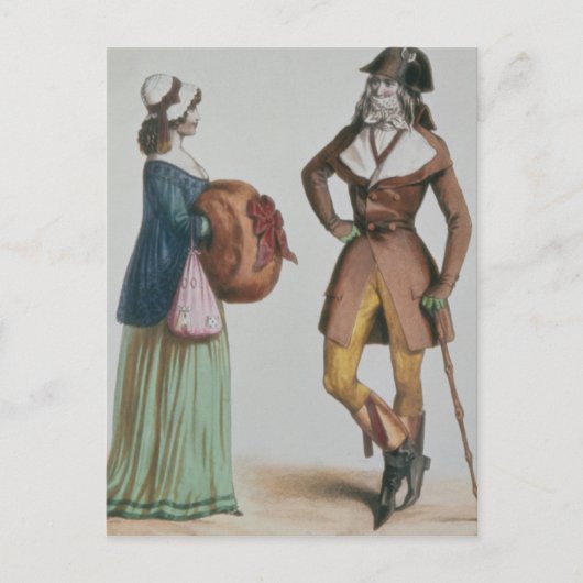 'Incroyable et Merveilleuse', c.1775 Postkarte (Vorderseite)