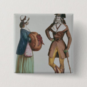 "Incroyable und Merveilleuse", c.1775 Button