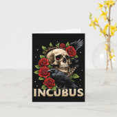 Incubus Crow Links Skull Blume Halloween Kostüm 2 Karte (Gelbe Blume)