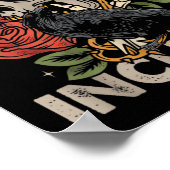 Incubus Crow Links Skull Blume Halloween-Kostüm Poster (Ecke)