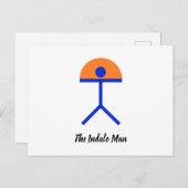 Indalo Man Blue und Orange Postkarte (Vorne/Hinten)