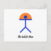 Indalo Man Blue und Orange Postkarte (Vorderseite)