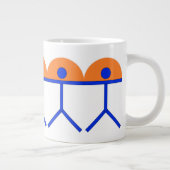 Indalo Man Blue und Orange Sun Jumbo-Tasse (Rechts)
