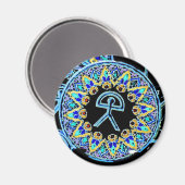 Indalo Man Cermaics, Almeria, Spanien Magnet (Vorderseite/Rückseite)