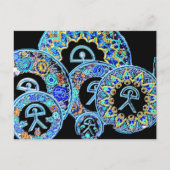 Indalo Man Cermaics, Almeria, Spanien Postkarte (Vorderseite)