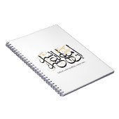 Indeed With Hardship Comes Ease – Arabic Thuluth  Notizblock (Rechte Seite)