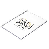 Indeed With Hardship Comes Ease – Arabic Thuluth  Notizblock (Linke Seite)