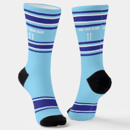 Indego and blue Sport Jersey - Name Number Socks Socken
