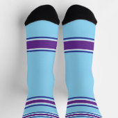 Indego and purple Sport Jersey - Name Number Socks Socken (Oben)