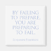 Indem du versage, dich vorzubereiten, bereist du d magnet (Vorne)