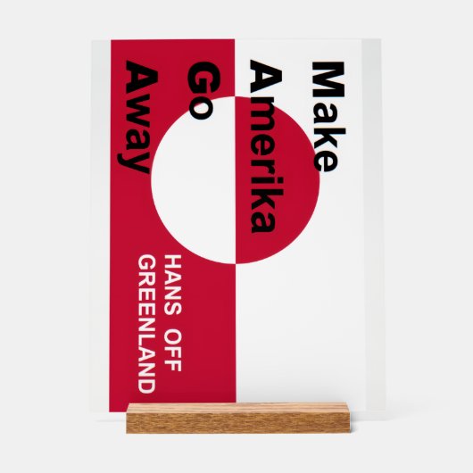 Independant Greenland Acrylschild (Vorderseite)