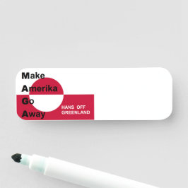 Independant Greenland Namensschild