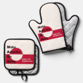 Independant Greenland Ofenhandschuh & Topflappen-Set (Vorderseite/Rückseite)