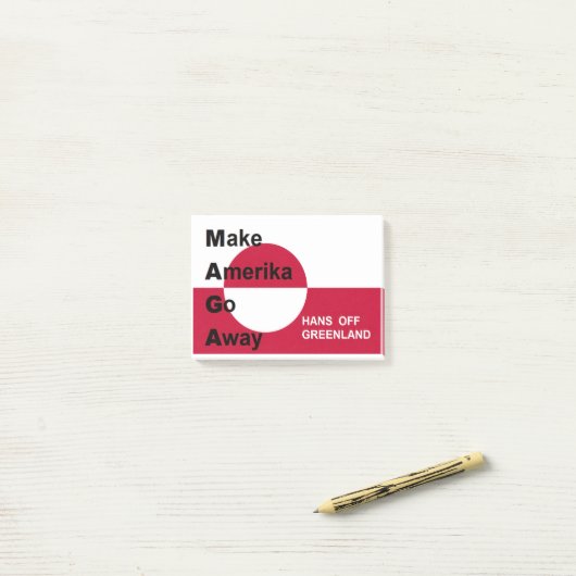 Independant Greenland Post-it Klebezettel (Auf Schreibtisch)