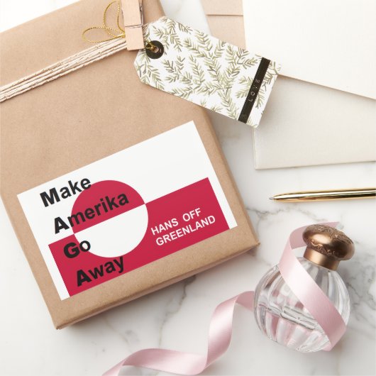 Independant Greenland Rechteckiger Aufkleber (Schenken)