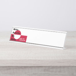 Independant Greenland Schreibtischnamensplakette