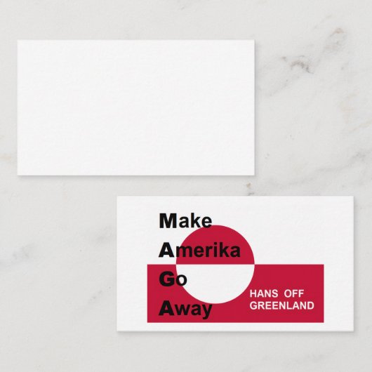 Independant Greenland Visitenkarte (Vorne/Hinten)