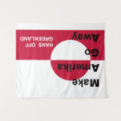 Independant Greenland Wandteppich (Vorderseite (Horizontal))