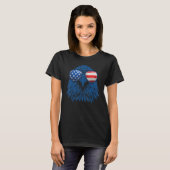 Independence Day American Flag Eagle 4th Of July T-Shirt (Vorne ganz)
