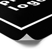 Independence Day Business Sale Black Poster (Ecke)