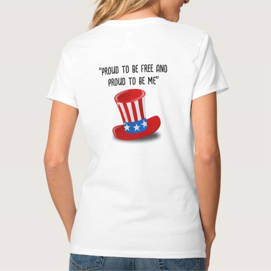 Independence Day Caption T-Shirt (Rückseite)