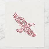 Independence Day / Día de la Independencia 2026 Weinetikett (Einzelnes Label)
