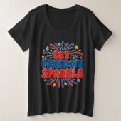 Independence day große größe T-Shirt (Design vorne)