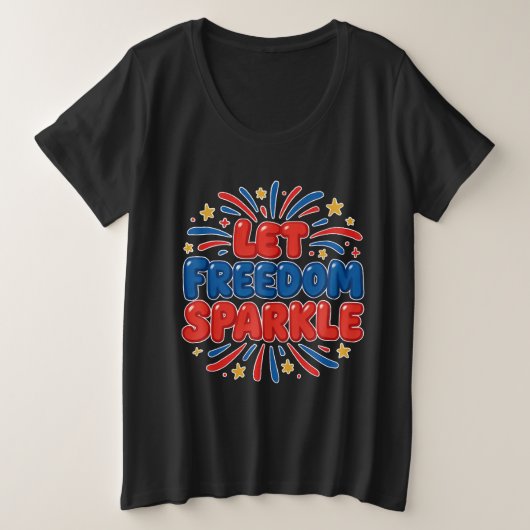 Independence day große größe T-Shirt (Design vorne)