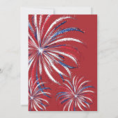 Independence Day July 4th Party Invite  (Rückseite)