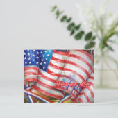 Independence Day & July fourth Postkarte (Stehend Vorderseite)