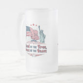Independence Day - Statue of Liberty Mug Mattglas Bierglas (Vorderseite Links)