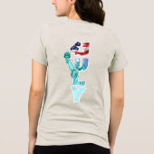 Independence Day | Women Tri-Blend Shirt (Rückseite)