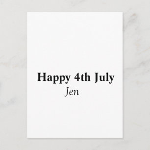 independence dayadd your name text image editable postkarte