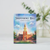 Independence Hall Pennsylvania Postkarte (Stehend Vorderseite)