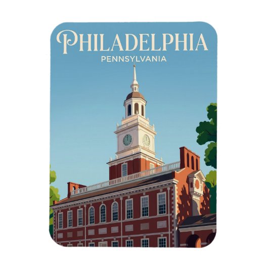 Independence Hall USA Magnet (Vertikal)
