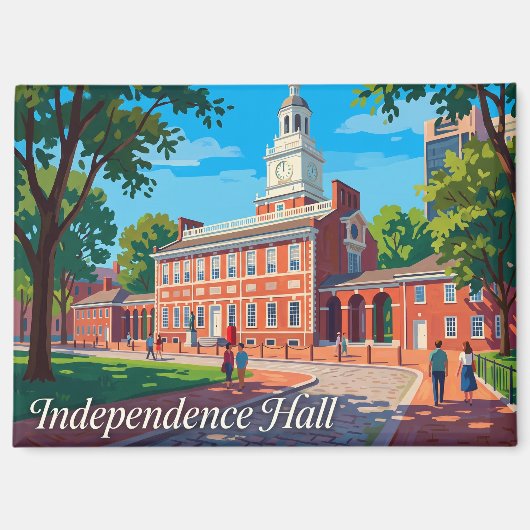 Independence Hall USA Magnet (Vorderseite)