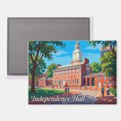 Independence Hall USA Magnet (Vorderseite/Rückseite)