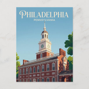 Independence Hall USA Postkarte