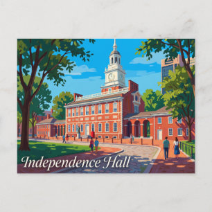 Independence Hall USA Postkarte