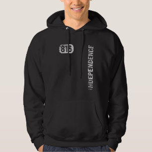 Independence Missouri 816 Vorwahl Vintage Retro Hoodie