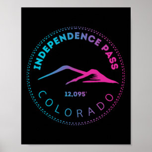 Independence P Erhöhter Colorado-Berg Neon Poster