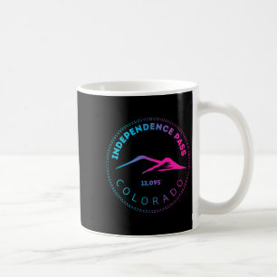 Independence Pass erhöhte Colorado-Berg Neon Kaffeetasse