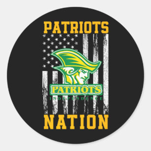Independence Patriots Logo Nation Hs Runder Aufkleber